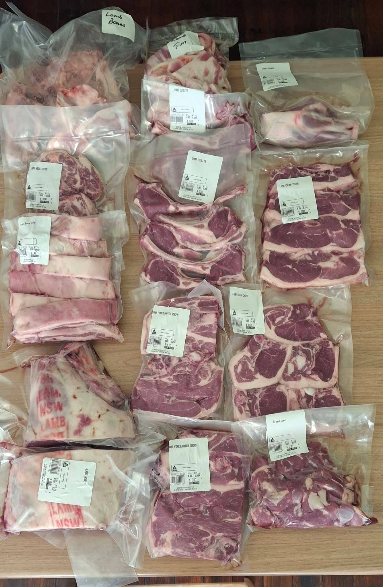 24kg Whole lamb Pack -Grassfed