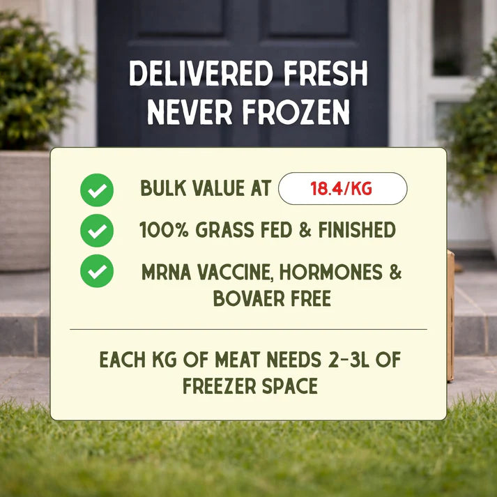 Grass Fed Beef 1/8 Body ~25kg