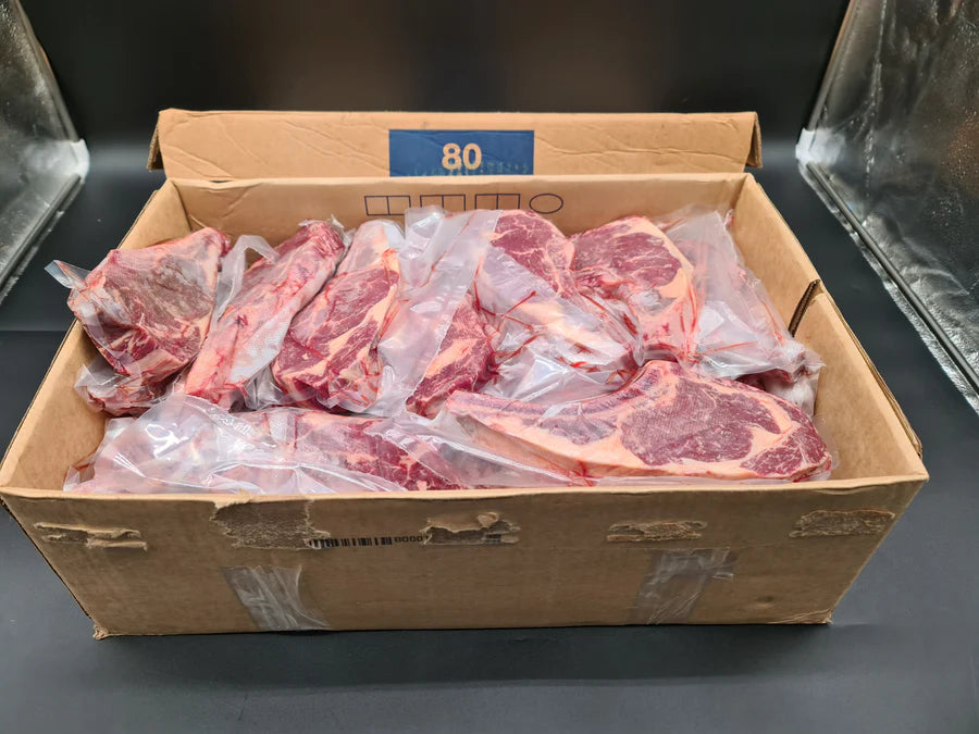 Oven Prepared Ribeye Steaks (bone-in) - Grass-fed Wagyu MB2+