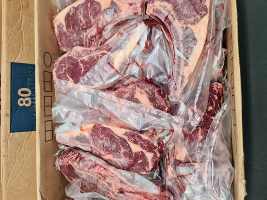 Oven Prepared Ribeye Steaks (bone-in) - Grass-fed Wagyu MB2+
