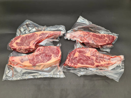 Oven Prepared Ribeye Steaks (bone-in) - Grass-fed Wagyu MB2+