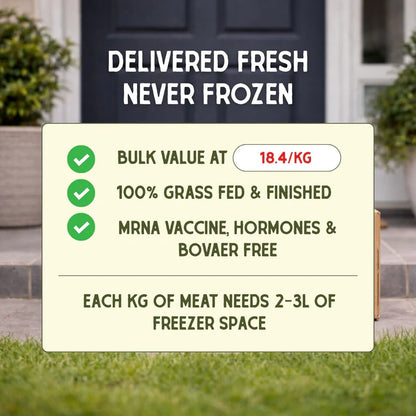 Grass Fed Beef 1/4 Body ~50kg